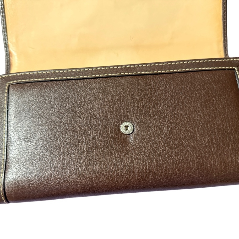 Coach Brown Leather Soho Buckle Tri-fold Wallet - Picture 9 of 16